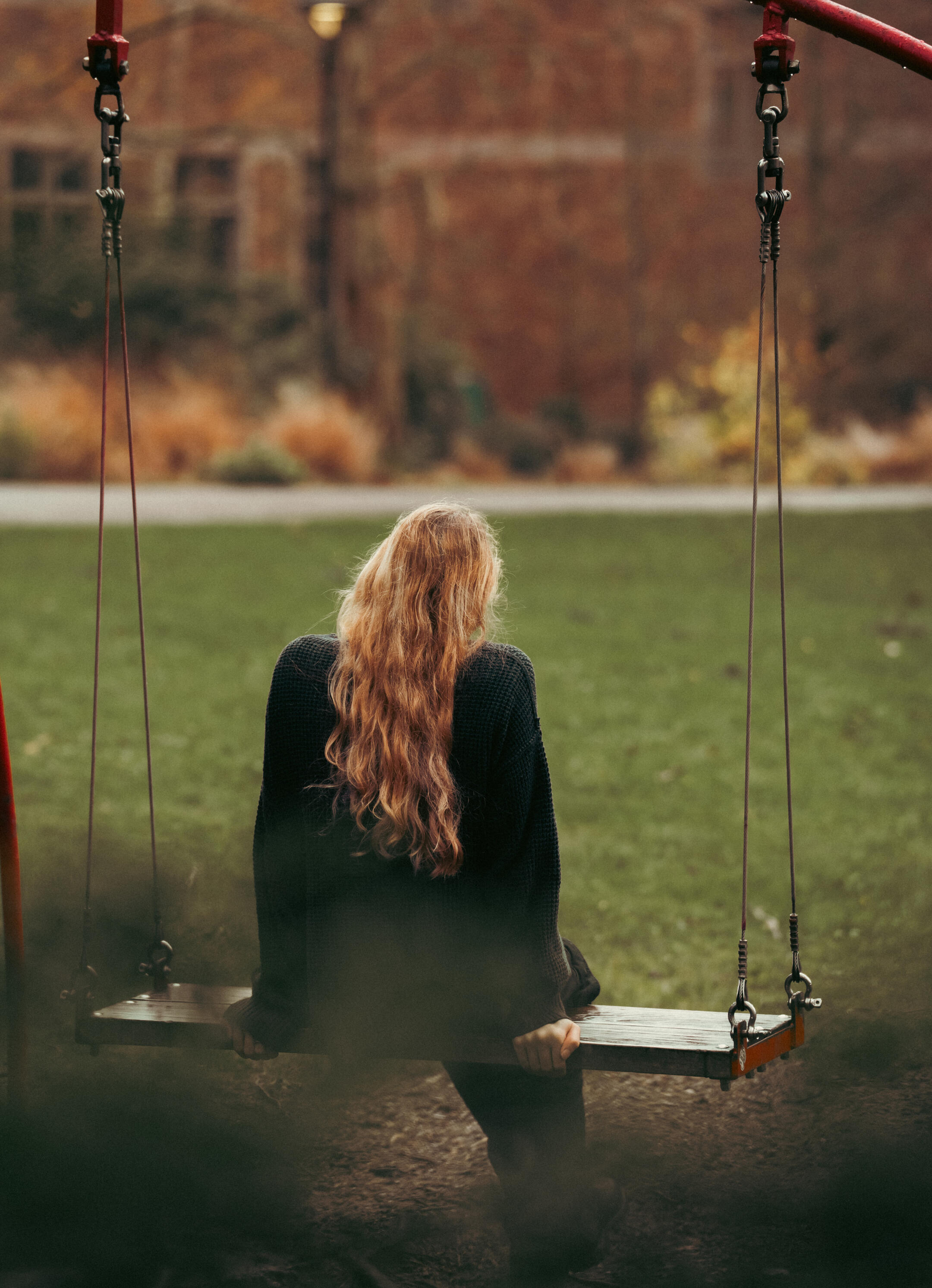 Iris A on Outdoor Swing Bench